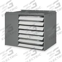 DAYTON Gas Wall and Ceiling Unit Heater: 120,000 BtuH Heating Capacity Input, Propeller (MPN 2RYV4A). Key specifications — Fuel Type: Propane; Combustion Type: Field Convertible; Brand: DAYTON; Fan Type: Propeller; Gas Connection Size, Gas Connection Type: 1/2 in NPT, Male; Overall Dimensions - H x W x D: 22-5/8 in x 30 in x 26-3/8 in.