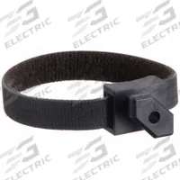 Cable Management: 45 Series, 8.6 mm x 15 mm x 19 mm, Black, Unfinished (MPN 093807N10S01). Key specifications — System of Measurement: Metric; Includes: Hook & Loop 4-20 mm; Material: Polyamide; Finish: Unfinished; For Extrusion Profile Type: Single; Includes Fasteners: No; Compatible Series: Fath, 45 Series; Brand: FATH INC..