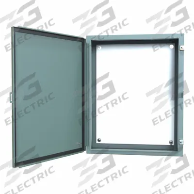HAMMOND Electrical Enclosure: Steel, 30 in x 24 in x 8 in, NEMA 12/13, w/Panel - Steel Dust-Tight Enclosures