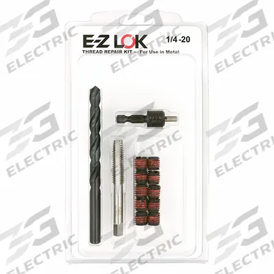 APPROVED VENDOR Self Locking Thread Insert: Std Wall, 1/4"-20 Int Thrd Sz - Self-Locking Insert & Installation Tool Kits