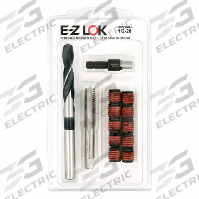 APPROVED VENDOR Self Locking Thread Insert: Thin Wall, 1/2"-20 Int Thrd Sz - Self-Locking Insert & Installation Tool Kits