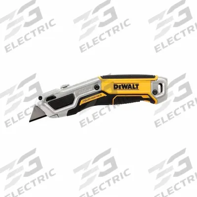 DEWALT Utility Knives: 9 in Overall Lg, Steel Std Tip, Rubberized, Aluminum/Plastic/Rubber - Retracting Utility Knives