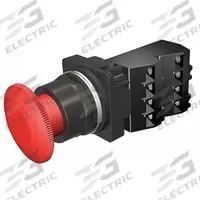SIEMENS Mushroom Head Push Button: Non-Illuminated, Mushroom Head Profile, Non-Metallic, 30 mm, 2NC (MPN 52BR8W2G). Key specifications — Brand: SIEMENS; Action: Maintained; Series: Class 52; Terminal Connection: Pressure Plate; Push Button Material Type: Non-Metallic.