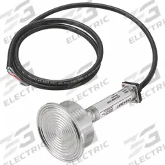 ASHCROFT Sanitary Pressure Transmitter: 2 in Triclamp, 0 to 30 psi, 4 to 20mA DC, Cable & Wire Leads (MPN KS7S2042F230#). Key specifications — Brand: ASHCROFT; Accuracy: ±1% of Full Scale; Fitting Material: Stainless Steel.