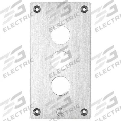 SCHNEIDER ELECTRIC Drilled Front Plate: Control Stations (MPN XAPE303) - Replacement Front Covers, Operators & Switches