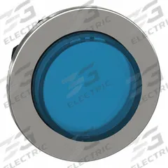 SCHNEIDER Extended Push Button: Blue, 30 mm Mounting Size, Metallic, Maintained (MPN ZB4FH63). Key specifications — Brand: SCHNEIDER; Action: Maintained; Series: XB4; Push Button Material Type: Metallic.