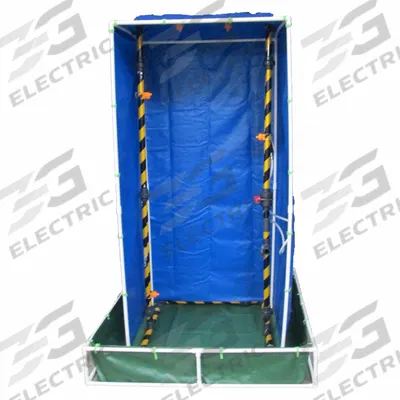 FSI Decontamination Shower: 1 Stations, 5 Spray Heads, 7 ft x 4 ft x 4 ft - Decontamination Showers