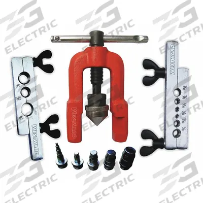 WESTWARD Flaring and Swaging Tool: Single 45 Degree, Aluminum/Brass/Copper, Self-Centering - Flaring & Swaging Tool Kits