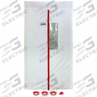 ZIPWALL Zipdoor Magnetic for Dust Barrier Doorway: Door, 4 ft Wd, 7.25 ft Ht, Fabric, White (MPN ZDM). Key specifications — Product Type: Door; Material: Fabric; Color: White; Includes: Storage Box; Brand: ZIPWALL.