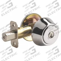 YALE RESIDENTIAL Deadbolt Lock: Cylindrical, 1 3/8 in Door Thick - Max, Chrome (MPN D981601). Key specifications — ADA Compliant: No; Brand: YALE RESIDENTIAL; Cylinder Core Type: Conventional Core Cylinder; Finish: Bright Chromium-Plated; Keyway Type: Kwikset KW1; Visual Indicator Message: No Message; Includes Core: Core Included; Ligature Resistance: Not Ligature-Resistant.