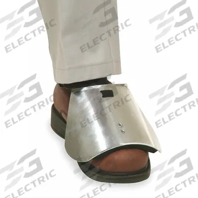 APPROVED VENDOR Foot Guard: Unisex, Silver, Universal, Aluminum, 7.94 oz Wt Each, Strap-On - Metatarsal Guards