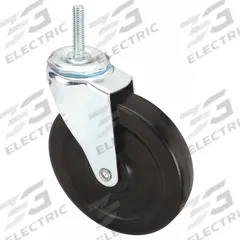 APPROVED VENDOR Stem Caster: Swivel, 4 in Wheel Dia., 1 1/4 in Wheel Wd, Rubber, 1 in Stem Lg (MPN 32J861). Key specifications — Brand: APPROVED VENDOR; Thread Size: 3/8"-16; Roll Up: Swivel.
