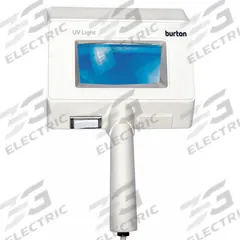 BURTON Examination Light: Fluorescent, 14 W Watt, 120V AC, Power Cord and Plug, 5 Diopter, 2.25x (MPN UV502). Key specifications — Operating Voltage: 120V AC; Magnification: 2.25x; Includes Ultraviolet Light: Yes; Power Source: Power Cord and Plug; Manufacturer Part Number: UV502; Brand: BURTON.