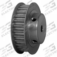 DAYTON Timing Pulley: Curvilinear, Fixed, For 9 mm Belt Wd, 30 Teeth, 5 mm Pitch, Aluminum (MPN 30-5M09-6FA6). Key specifications — Brand: DAYTON; Finish: Clear Anodized; For Belt Series: Powerhouse®.