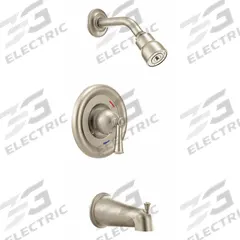 CFG Tub and Shower Trim Kit: Capstone, 2.5 gpm Fixed Showerhead Flow Rate, Nickel, Single Function (MPN T41311CBN). Key specifications — Connection Type: IPS; Series: Capstone; Showerhead Spray Patterns: Single.