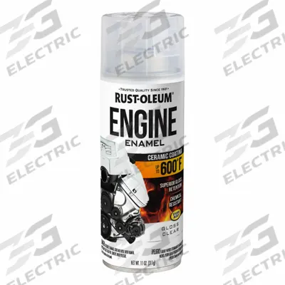 RUST-OLEUM Automotive Engine Enamel: Exterior, Ceramic Coating, Solvent, Acrylic, Metal - High Heat Enamels