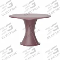 CORTECH Table: 29 in Overall Ht, 42 in Overall Dia, No Game Top, Ballast Accepted, Burgundy, Red (MPN 670BY). Key specifications — Brand: CORTECH; Accepts Ballast: Ballast Accepted; Table Material: Polyethylene; Furniture Series: Endurance.