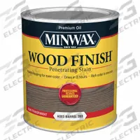 MINWAX Wood Stain: Wood Stain, Interior, Oil, 1 qt Container Size, Wood, Aged Barrel, Wood Finish (MPN 701054444). Key specifications — Brand: MINWAX; Transparency: Semi-Transparent; Use Location: Interior; Sub-Brand: Wood Finish; Color: Aged Barrel.