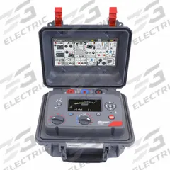 MEGGER Insulation Resistance Tester: 100 kiloohm to 10 gigohm, CAT IV 1000V, IP40/IP65, Digital (MPN S1-568/2). Key specifications — IP Rating: IP65; Test Voltage: 5,000V DC; Brand: MEGGER.