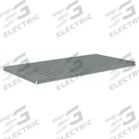 TENNSCO Shelf: 72 in x 36 in, 600 lb Load Capacity, Steel, 22 ga Decking, Gray, Shelf (MPN ZBES-7236C). Key specifications — Decking Material: Steel; Includes: (4) Beams; Decking Finish: Zinc Plated; Shelf Configuration: Single Straight; Color: Gray; Frame Material: Steel; Brand: TENNSCO; Frame Finish: Zinc Plated.