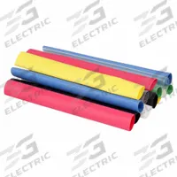 3M Heat Shrink Tubing Kit Refill: 14 Pieces, 3/8 in, 2:1, 6 in, Polyolefin, Single Size, 14 PK (MPN FP301-3/8-6"-ASSORTED-10-14 PC PKS). Key specifications — I.D. Before Shrinking: 3/8 in; Shrink Ratio: 2:1; Length: 6 in; Includes: (2) Yellow; Color: Yellow; Use With Wire Size: 8 AWG to 12 AWG; Shrink Tubing Kit Type: Heat Shrink Tubing Kit; Brand: 3M.