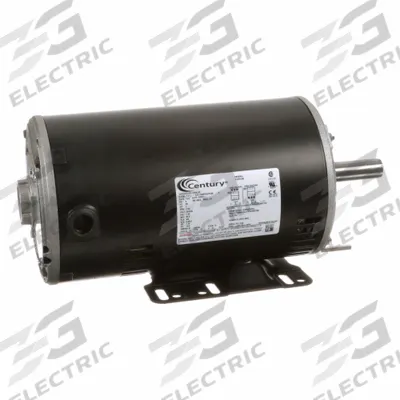 CENTURY General Purpose Motor: Rigid Base Mount, Open Drip Proof, 2 hp, 230/460V AC - Rigid Base 3-Phase General Purpose AC Motors
