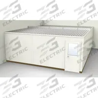 PORTA-FAB Modular In-Plant Office: 24 ft x 20 ft x 8 ft, 2 Walls, Steel-Covered Drywall, Beige (MPN GS2024-2). Key specifications — attr1283742: Beige; attr1283794: PORTA-FAB; attr1283748: STC 31; attr1283763: Steel.