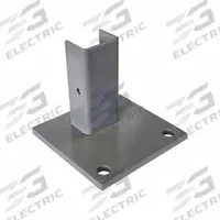 LYON LLC Footplate: 4 in x 4 in x 3 1/2 in, Bulk Storage Rack, Steel, Powder Coated, Gray (MPN DD65130-4x4). Key specifications — Manufacturer Part Number: DD65130-4x4; Material: Steel; Compatible Product Type: Bulk Storage Rack; Finish: Powder Coated; Includes: Hardware; Brand: LYON LLC; Color: Gray.