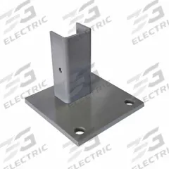 LYON LLC Footplate: 4 in x 4 in x 3 1/2 in, Bulk Storage Rack, Steel, Powder Coated, Gray (MPN DD65130-4x4). Key specifications — Manufacturer Part Number: DD65130-4x4; Material: Steel; Compatible Product Type: Bulk Storage Rack; Finish: Powder Coated; Includes: Hardware; Brand: LYON LLC; Color: Gray.