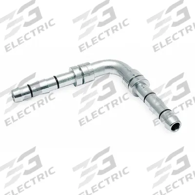 AEROQUIP Splicer Hose Fitting: 90° Splicer Fitting, 6 Dash Size - E-Clip Hose Fittings