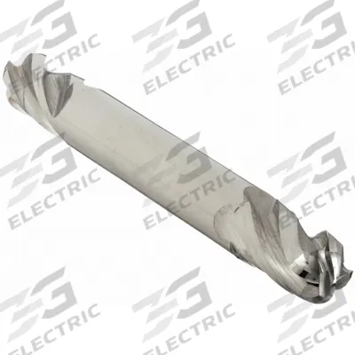 APPROVED VENDOR Ball End Mill: Carbide, Double End, 4 Flute, 5/32" Mill Dia, 5/16" LOC - Double-End Carbide Ball End Mills