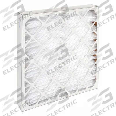 GRAINGER Pleated Air Filter: 24 in x 24 in x 4 in, MERV 8 - MERV 8 Pleated Air Filters