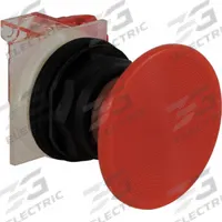 SCHNEIDER Mushroom Head Push Button: Non-Illuminated, Mushroom Head Profile, Non-Metallic, 30 mm (MPN 9001SKR25RH6). Key specifications — Brand: SCHNEIDER; Action: Momentary; Series: 9001SK; Push Button Material Type: Non-Metallic.
