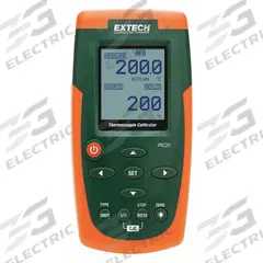 EXTECH Handheld Temperature Calibrator: -58°F to 2,498°F /-50°C to 1,750°C, -10mV DC to 60mV DC (MPN PRC20). Key specifications — Brand: EXTECH; For RTD Type: Thermocouple; Parameters Measured: Voltage.