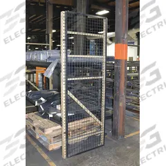 WIRECRAFTERS Aisle Guard Side Panel: 1 Bays, 39 in x 1 1/4 in x 96 in, 10 ga, Steel, Powder Coated (MPN BACK428S). Key specifications — attr36337: WIRECRAFTERS; attr37658: Steel; attr37663: Yes; attr37664: Powder Coated; attr37667: Gray.