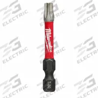 MILWAUKEE Power Bit: Power Bit, T30 Bit Size, Imperial, Torx® Head, T30 Bit Industry Size, Std, Hex (MPN 48-32-4487). Key specifications — attr1119738: Hex; attr1119735: Imperial; attr1119740: Standard; attr1119734: Alloy Steel; attr1119737: Power Bit; attr1119741: MILWAUKEE.