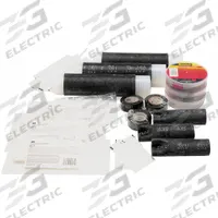 3M Splice Kit: 8,000 V Max Volt, 10 AWG – 4 AWG Wire Size Range (MPN 5321). Key specifications — Compatible with Series: 30000; Kit Includes: (3) Tubes of Silicone Grease; Special Features: Slip-On Lug Cover; Brand: 3M; Direct Burial Rated: No.