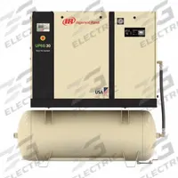 INGERSOLL RAND Rotary Screw Air Compressor: Horizontal, 30 hp, 116 cfm, 120 gal Tank, 460V AC (MPN UP6S-30-125). Key specifications — attr48606: Three; attr48593: 460V AC; attr48578: INGERSOLL RAND; attr110305: Included.