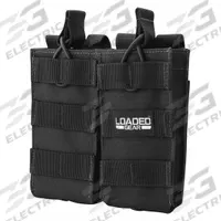 BARSKA Magazine Pouch: Black, Nylon, 5 1/2 in x 6 3/10 in, Strap Closure (MPN BI13000). Key specifications — attr188437: Black; attr188438: Nylon; attr188431: Magazine Pouch.