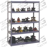 TENNSCO Boltless Shelving: Standalone, Extra-Heavy-Duty, 36 in x 18 in, 72 in Overall Ht, 5 Shelves (MPN RXHS-361872 MED GR). Key specifications — Finish: Powder Coated; Maximum Post Load Capacity: 13,000 lb with Beam Evenly Spaced at 24 in; Decking Material: Steel; Color: Medium Gray; Beam Profile: Channel; Brand: TENNSCO; Side Panel: Open.