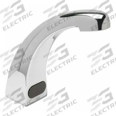 ZURN Bathroom Sensor Faucet: AquaSense, Brass, Chrome Finish, Single-Post, Hardwired - Single-Post Sensor Bathroom Faucets