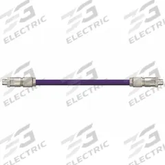 READYCABLE Ethernet Cable: Cat5e, M12 Male Straight x M12 Male Straight, 45 ft Lg, PUR, Purple, X (MPN CAT9421013-45). Key specifications — Brand: READYCABLE; Cable Jacket Color: Purple; End 1 Coding: X; End 2 Coding: X; Performance Category: Cat5e.