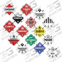 JJ KELLER DOT Container Placard: Various DOT Classes, 13 3/4 in x 13 3/4 in, 13 3/4 in Label Ht (MPN 6944). Key specifications — Brand: JJ KELLER; Message: Various DOT Classes.