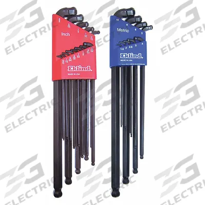 EKLIND Hex Key Set: 16 or More Pieces, Ball-Hex-L Extra Long, L, Metric and SAE - L-Shaped Hex Key Sets