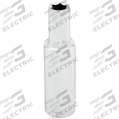 WESTWARD Socket: Metric, 3/8 in Drive Size, 10 mm Socket Size, 6-Point, Deep, Chrome - 3/8" Drive Hand Sockets