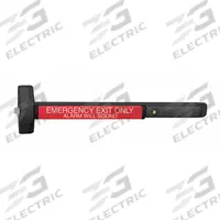 ASSA ABLOY ACCENTRA Exit Device: 36 in Max Door Wd, Black (MPN 6100ED-A-ALR x 622). Key specifications — Product Type: Exit Device; Ligature Resistance: Not Ligature-Resistant; Brand: ASSA ABLOY ACCENTRA; Exit Device Type: Rim; Outside Trim Type: Not Included; Exit Bar Style: Touchbar; ADA Compliant: Yes.