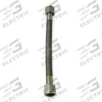 PTFE Hose Assembly: 1/2 in ID, 12 in Lg, Brass 3/4 in FJIC x Brass 3/4 in FJIC (MPN 1PCP6). Key specifications — Cover Material: 301 Stainless Steel; Tube Material: PTFE; Temperature Range: -65° to 450°F.