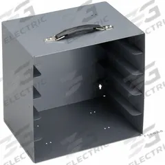 DURHAM MFG Small Parts Storage System Rack: 13 1/2 in x 13 3/8 in, Gray (MPN 291-95). Key specifications — ESD Conductive: Not Electrostatic Discharge Conductive; Color: Gray; Brand: DURHAM MFG; Material: Steel; Compatible Manufacturer Model Number: LPADJ-CLEAR.
