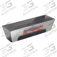 KRAFT TOOL Drywall Mud Pan: Stainless Steel, 3 in Overall Wd, 12 1/4 in Overall Lg (MPN DW725). Key specifications — attr1004956: KRAFT TOOL.