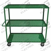 APPROVED VENDOR Utility Cart: 1,200 lb, 3 Shelves, 60 in L x 30 in W Shelf, 25 in Between Shelves (MPN GC-3060-3-6MR-83T). Key specifications — Brand: APPROVED VENDOR; Caster Wheel/Tread Material: Rubber; Caster/Wheel Configuration: (2) Swivel.